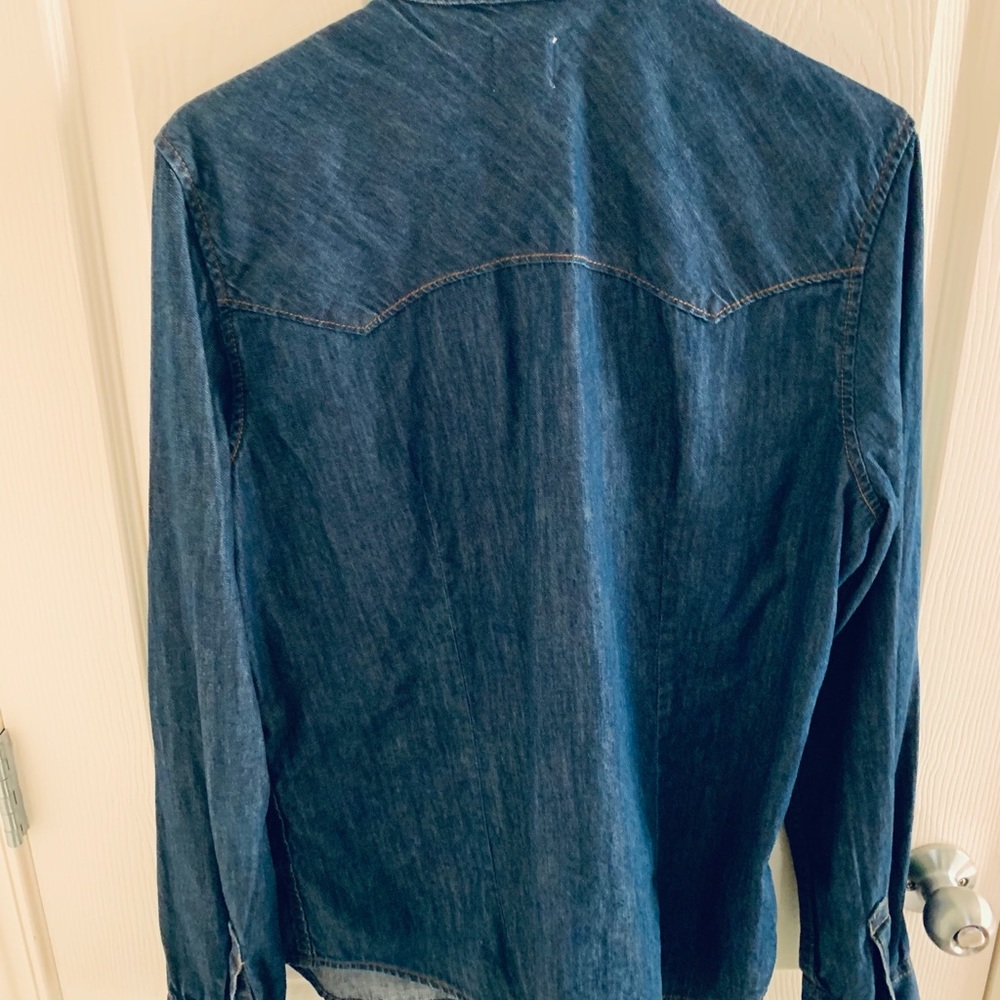 Gap denim button up shirt